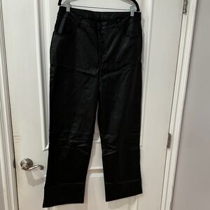 SHEIN curve Black High-Waisted METALIC Pants SIZE 2XL